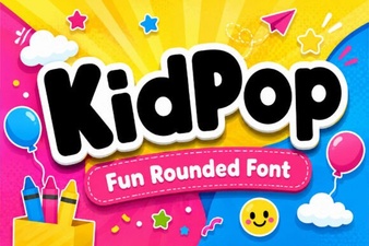 Kidpop Font Fun for Creative Projects and Designers
