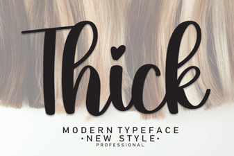 Thick Font Design Trends 2024